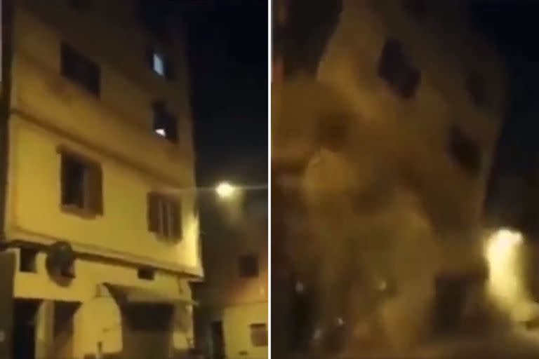 El derrumbe de un edificio en Marruecos a causa del terremoto