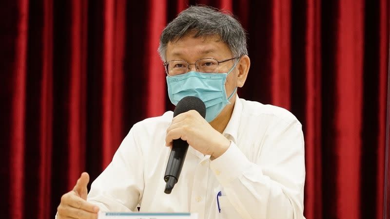 ▲台北市長柯文哲五月上旬時就提出「快篩陽等同確診」提前給藥，不過中央則遲至兩週後才拍板。（圖／台北市政府提供）