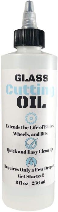 Professional Glass Cutting Oil with Precision Control Tip. 8 Ounces of Our  Custom Blue Formula Perfect for Filling Oil Filled Glass Cutters Glass  Drill Bits and Glass Grinders.