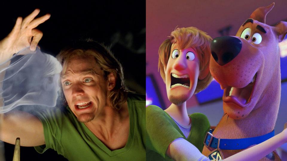 Matthew Lillard vs an animated Shaggy