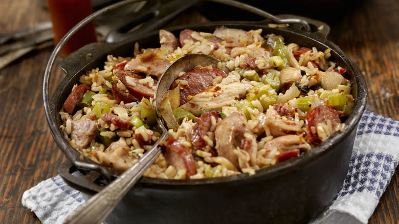 Cajun-style jambalaya