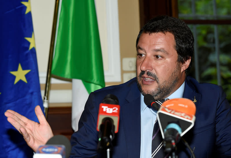 Il ministro dell’Interno, Matteo Salvini (REUTERS/Massimo Pinca/File Photo)