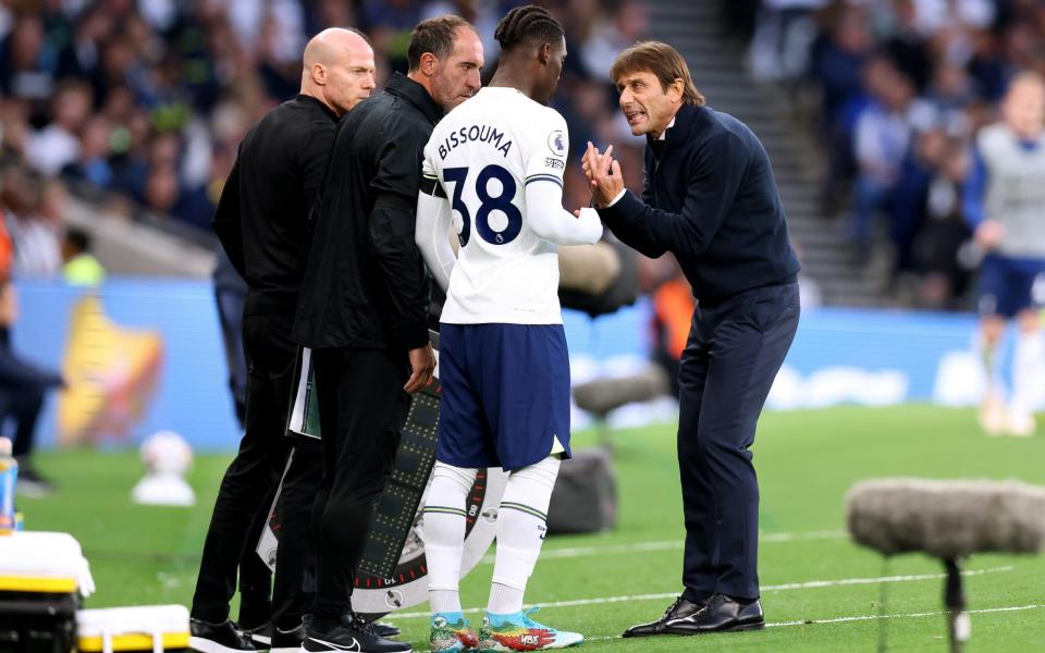 Bissouma (L) Conte (R) - Spurs need Yves Bissouma. The problem? Antonio Conte doesn't trust him - GETTY IMAGES