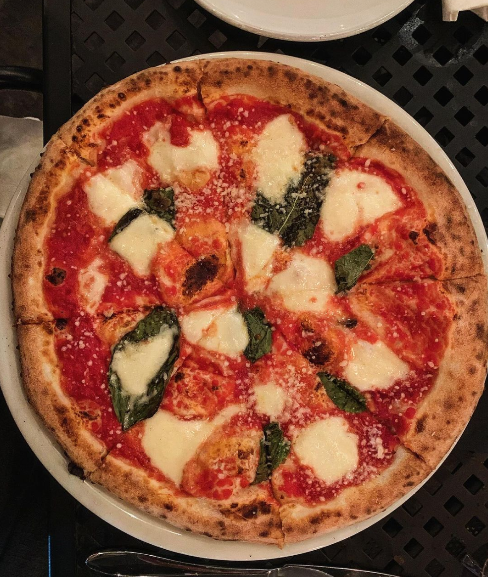 A margarita pizza from Camporosso, an Italian restaurant in Fort Mitchell.