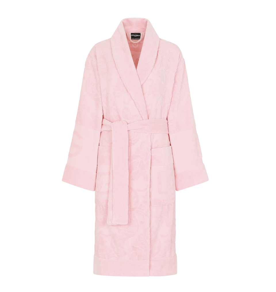 <p><a href="https://go.redirectingat.com?id=74968X1596630&url=https%3A%2F%2Fwww.fwrd.com%2Fproduct-dolce-gabbana-casa-logo-jacquard-bathrobe-in-pink%2FDASF-UI2%2F&sref=https%3A%2F%2Fwww.harpersbazaar.com%2Ffashion%2Ftrends%2Fg38324456%2Fbest-terrycloth-bathrobes%2F" rel="nofollow noopener" target="_blank" data-ylk="slk:Shop Now;elm:context_link;itc:0;sec:content-canvas" class="link ">Shop Now</a></p><p>Casa Logo Jacquard Bathrobe</p><p>fwrd.com</p><p>$595.00</p>