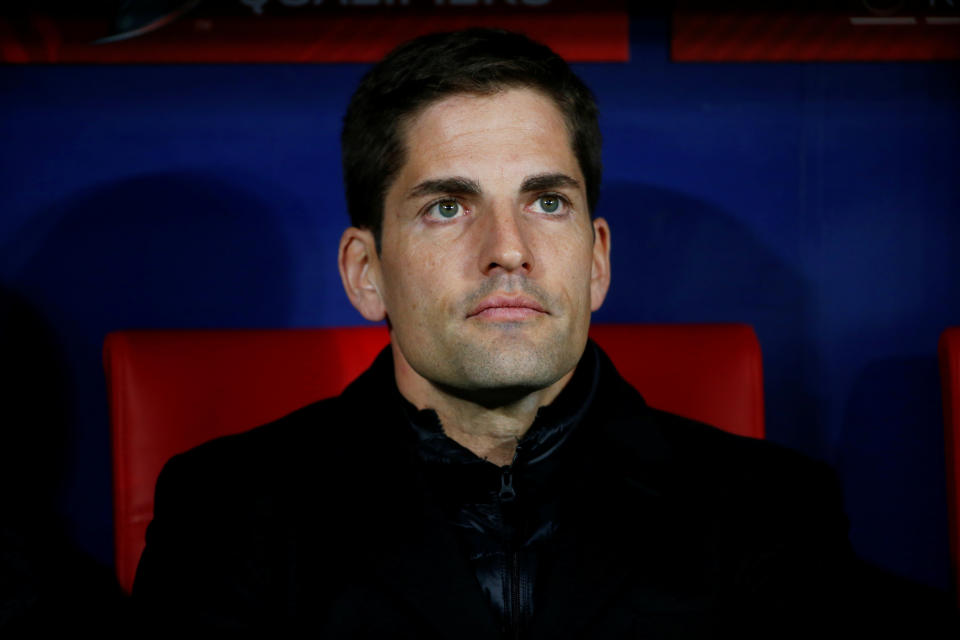 Soccer Football - Euro 2020 Qualifier - Group F - Spain v Romania - Wanda Metropolitano, Madrid, Spain - November 18, 2019  Spain coach Robert Moreno   REUTERS/Javier Barbancho