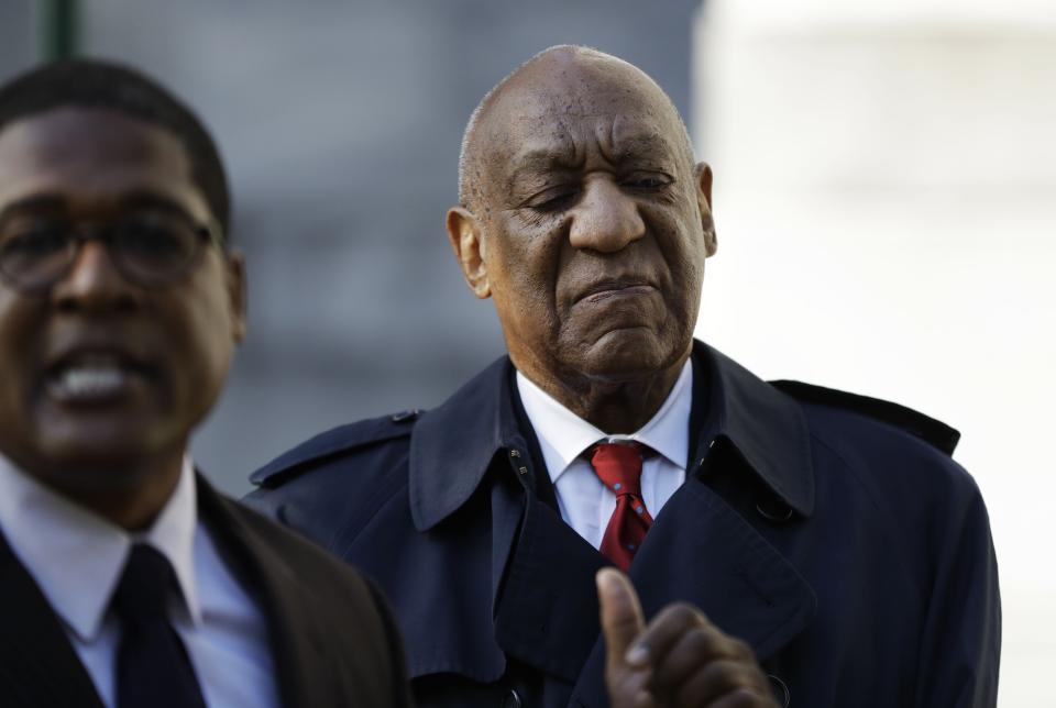 Bill Cosby pictured at the Montgomery County Courthouse in Norristown, Pa.