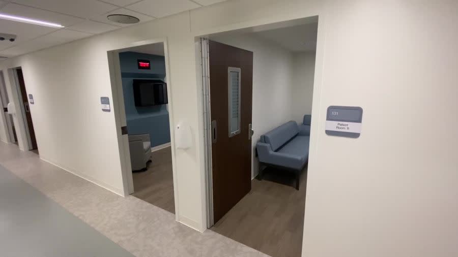 The Trinity Health and Network 180 Behavioral Health Crisis Center in Grand Rapids. (April 29, 2024)