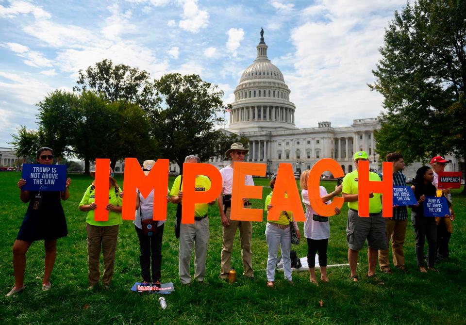 In front of the U.S. Capitol on Sept. 26, 2019.