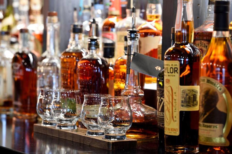 Blue Grass Airport opened the Bourbon Library Bar and Restaurant on May 26, 2021.