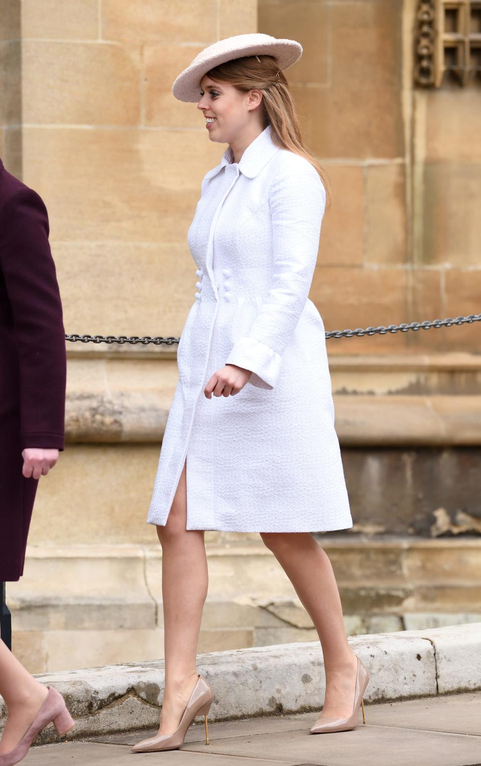 Princess Beatrice of York attends an Easter Service at St George's Chapel on April 1, 2018