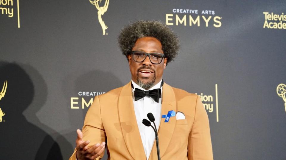 W. Kamau Bell after winning at the Creative Arts Emmys in 2019 - Credit: Courtesy of Matthew Carey