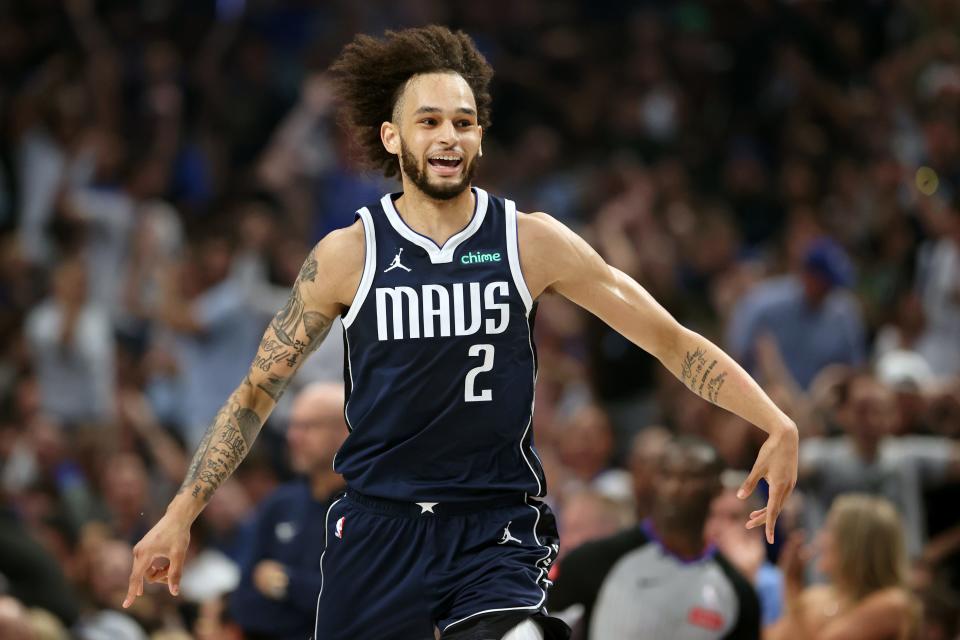 Dereck Lively II scored the first 3-pointer of his rookie career as the Mavericks took an early lead in Game 4 of the NBA Finals.