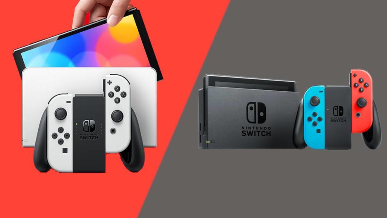  Nintendo Switch OLED vs Nintendo Switch. 