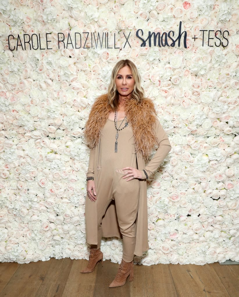 NEW YORK, NEW YORK – JANUARY 14: Carole Radziwill attends the launch of Smash + Tess X Carole Radziwill collaboration at Crosby Street Hotel on January 14, 2020 in New York City. (Photo by Bennett Raglin/Getty Images for Smash + Tess)