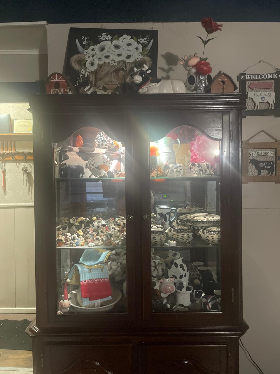 Naomi Evans said her mother Amanda Matuszyk loved cows and had lots of cow-themed decorations in her house in Galesburg.