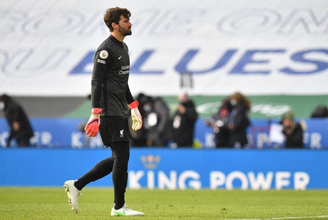 Liverpool goalkeeper Alisson