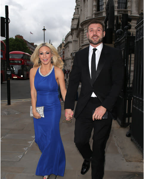 kristina-rihanoff-and-ben-cohen-blue-dress