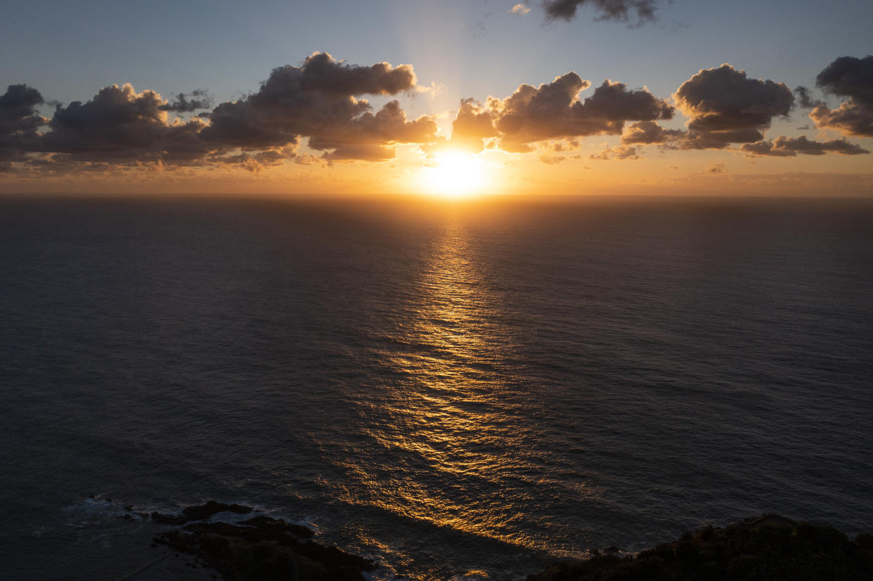 Una vista aérea de Byron Bay, Australia, el 27 de abril de 2021. (Matthew Abbott/The New York Times).