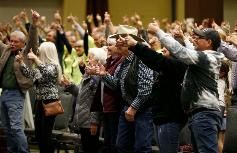 Images from the Greene County Republican Caucus at the Oasis Convention Center in north Springfield on March 2, 2024.