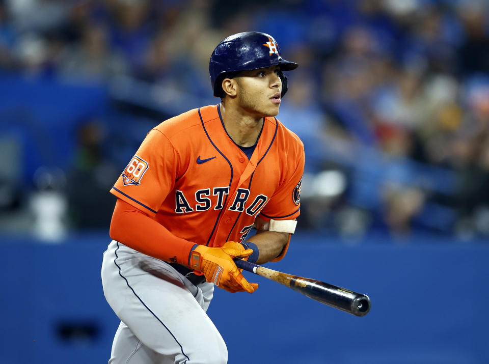 太空人新秀游擊手Jeremy Peña。(Photo by Vaughn Ridley/Getty Images)