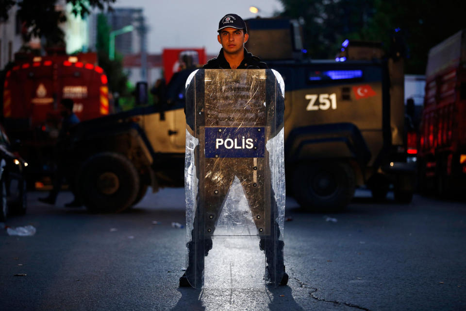 Scene of a blast in Istanbul, Turkey