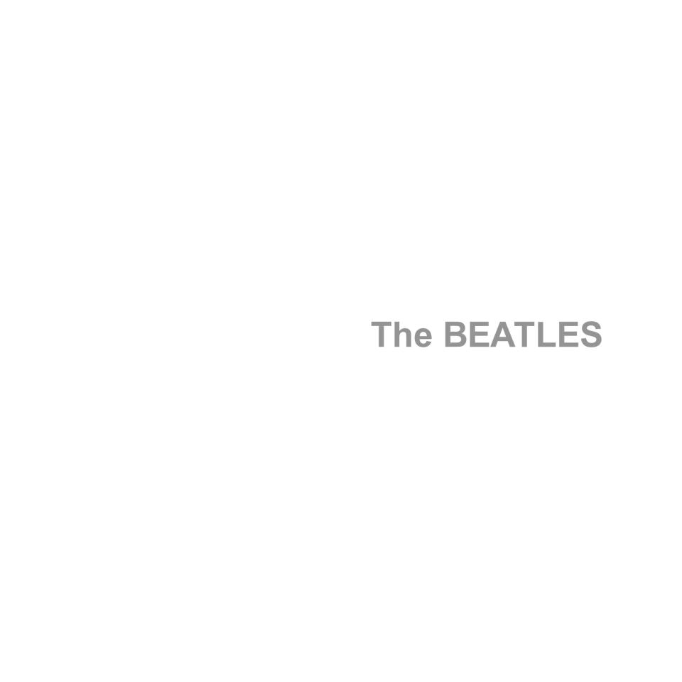 The Beatles white album cover