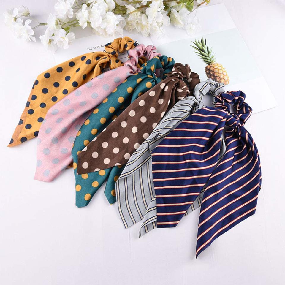 6Pcs Hair Scrunchies Satin Silk Elastic Hair Bands. (Photo: Amazon)