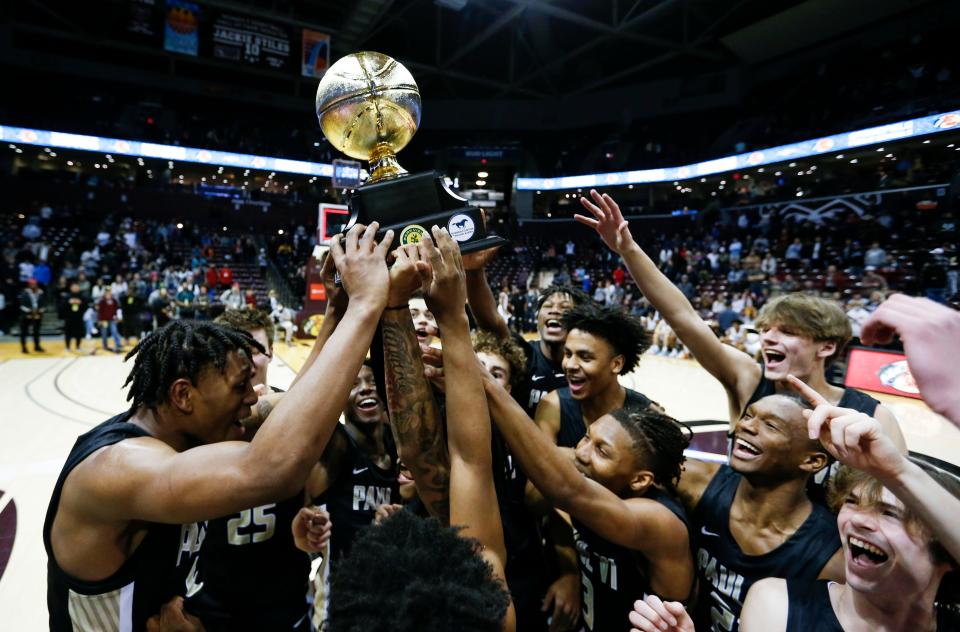 The Sierra Canyon Blazers take on the Paul VI Panthers in the championship game of the Bass Pro Shops Tournament of Champions at JQH Arena on Saturday, Jan. 15, 2022, 