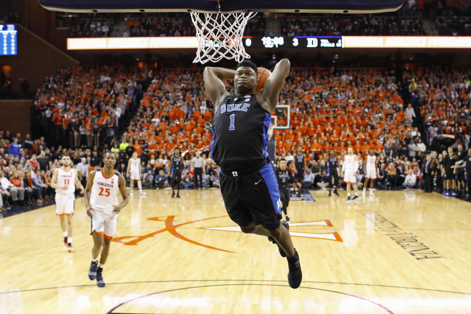 Zion Williamson isn’t even a pro yet, and he’s already one of the biggest names in basketball. (Getty Images)