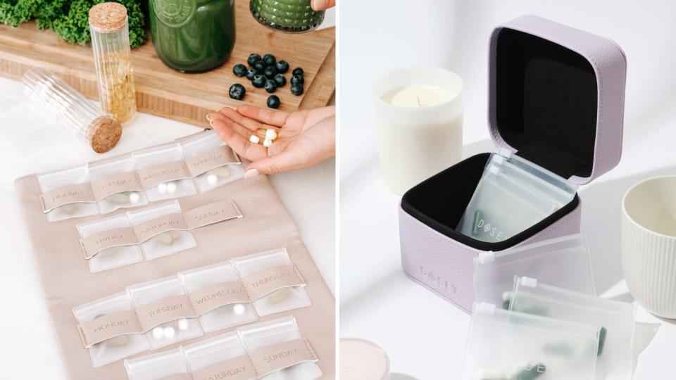 Keep track of your vitamins, pills and more in 2023 with the help of a pretty Dosey medication organization.