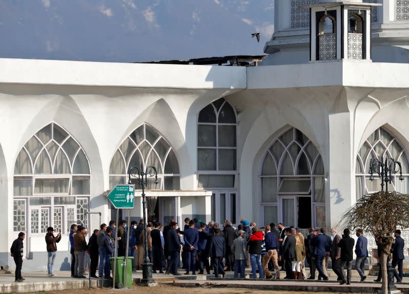 Foreign diplomats visit Kashmir's holiest Muslim shrine of Hazratbal, in Srinagar