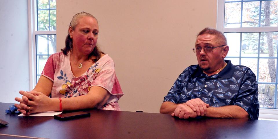 Kimberly and Lonnie Blevins of Sterling talk about their experiences in the foster family care program. They have cared for at least 38 children, some of them twice, Kimberly Blevins said, over a period of 20 years working with Children Services.