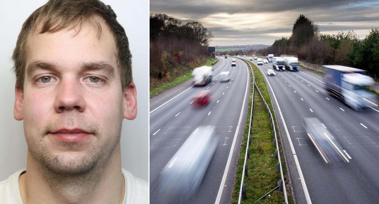 A man has been handed two suspended sentences for driving down the M4 while twice the legal limit (WILTSHIRE POLICE/GETTY)