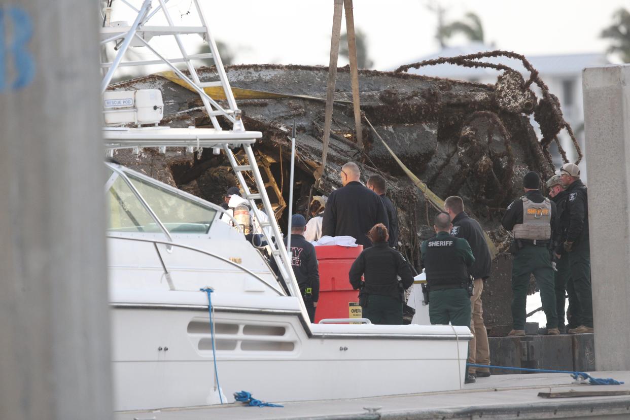 A sailboat belonging to James Hurst was found in Matanzas Pass on Fort Myers on Jan. 13, 2023.