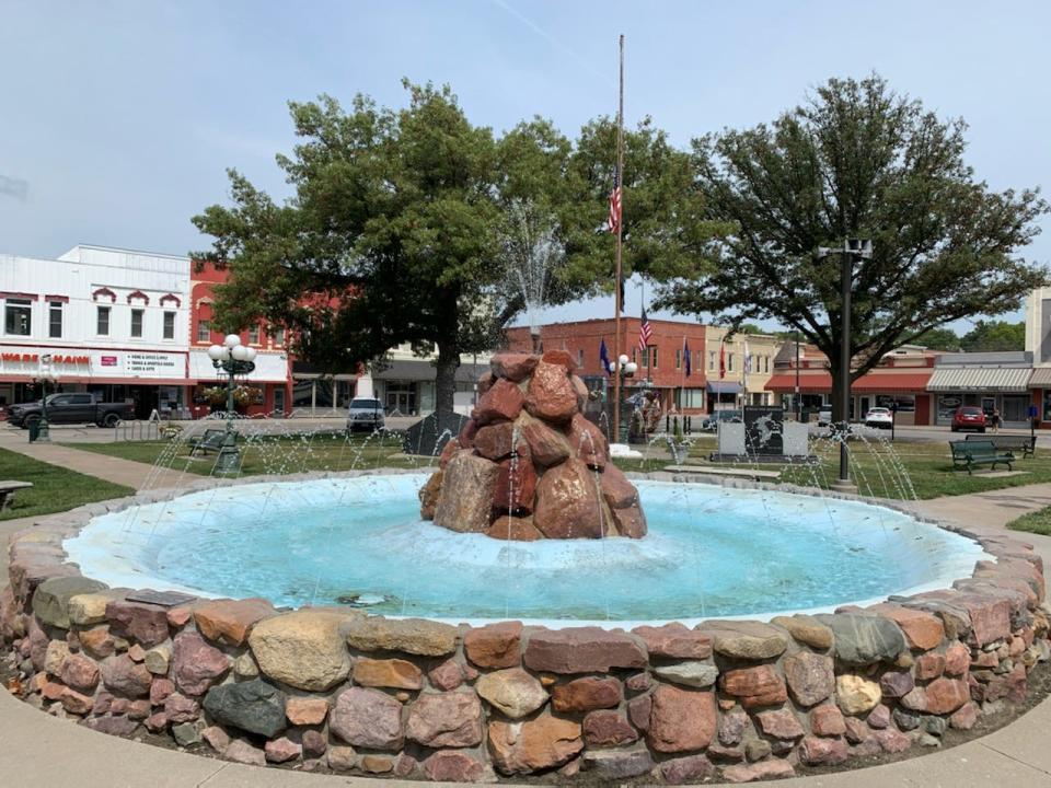 Fountain Square Park in Red Oak, Iowa was built to honor 36 Montgomery County residents who died in World War I. Today the park has memorials recognizing residents who also died in World War II, the Korean War and the Vietnam War.