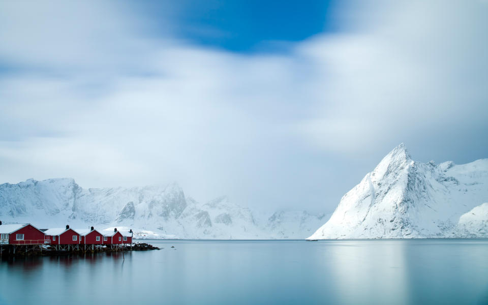 Hamnoy Harbor welcomes visitors to the Lofoten Islands.