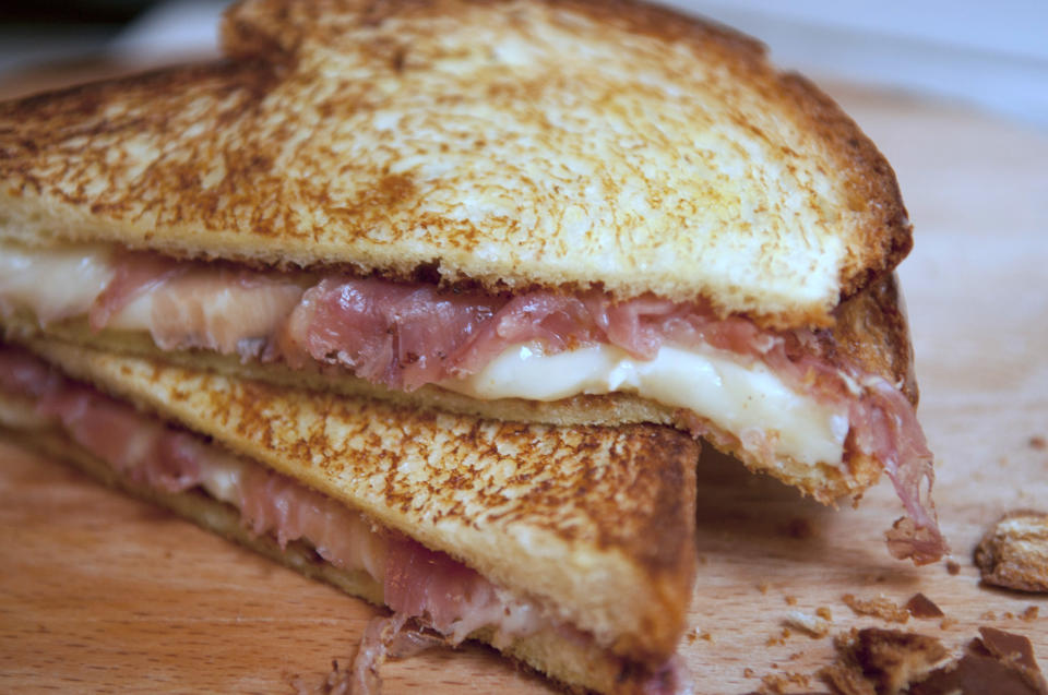 <strong>Get the <a href="http://food52.com/recipes/1169-brie-and-prosciutto-melt" target="_blank">Brie And Prosciutto Melt recipe</a> by Londonfoodieny via Food52</strong>