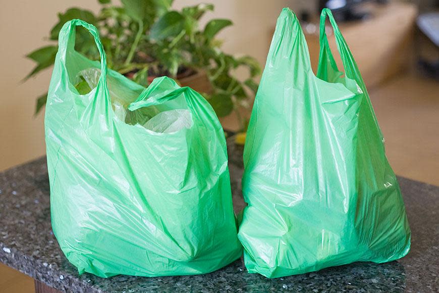 Plastic grocery bags