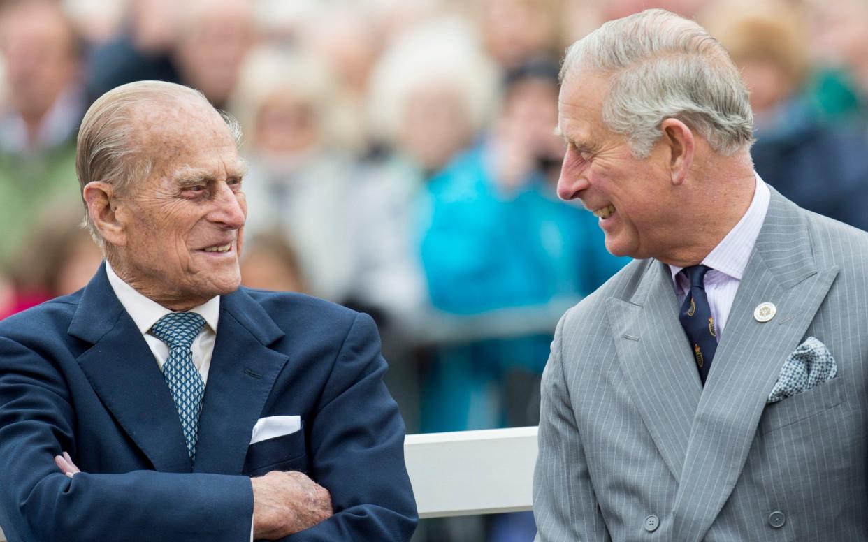 Prince Philip and Prince Charles together in 2016. Sources said last night that the Prince of Wales's statement had underlined the special bond he had enjoyed with his father. - Mark Cuthbert/UK Press via Getty Images