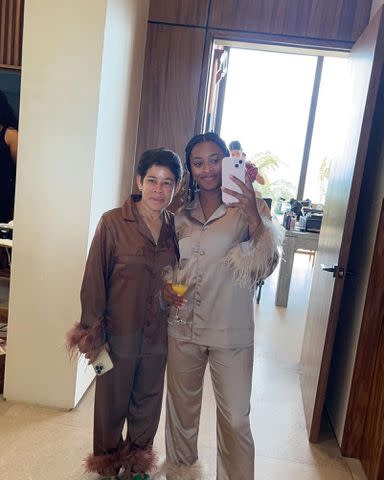 <p>Adria Biles Instagram</p> Nellie Biles and Adria Biles