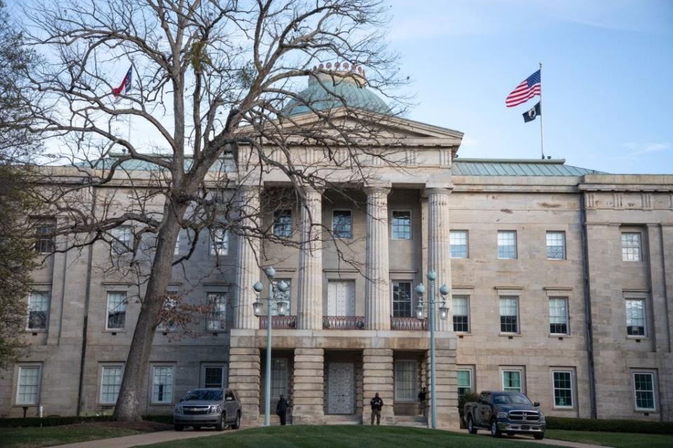 The capitol building in Raleigh, North Carolina