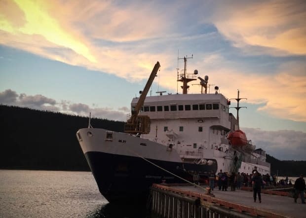 The company that provides services to the Northern Ranger ferry is suing the company that owns it. (John Gaudi/CBC - image credit)