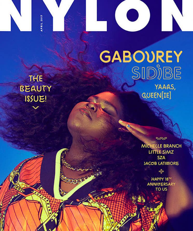 Gabourey Sidibe covers Nylon. (Photo: Shxpir/Nylon)