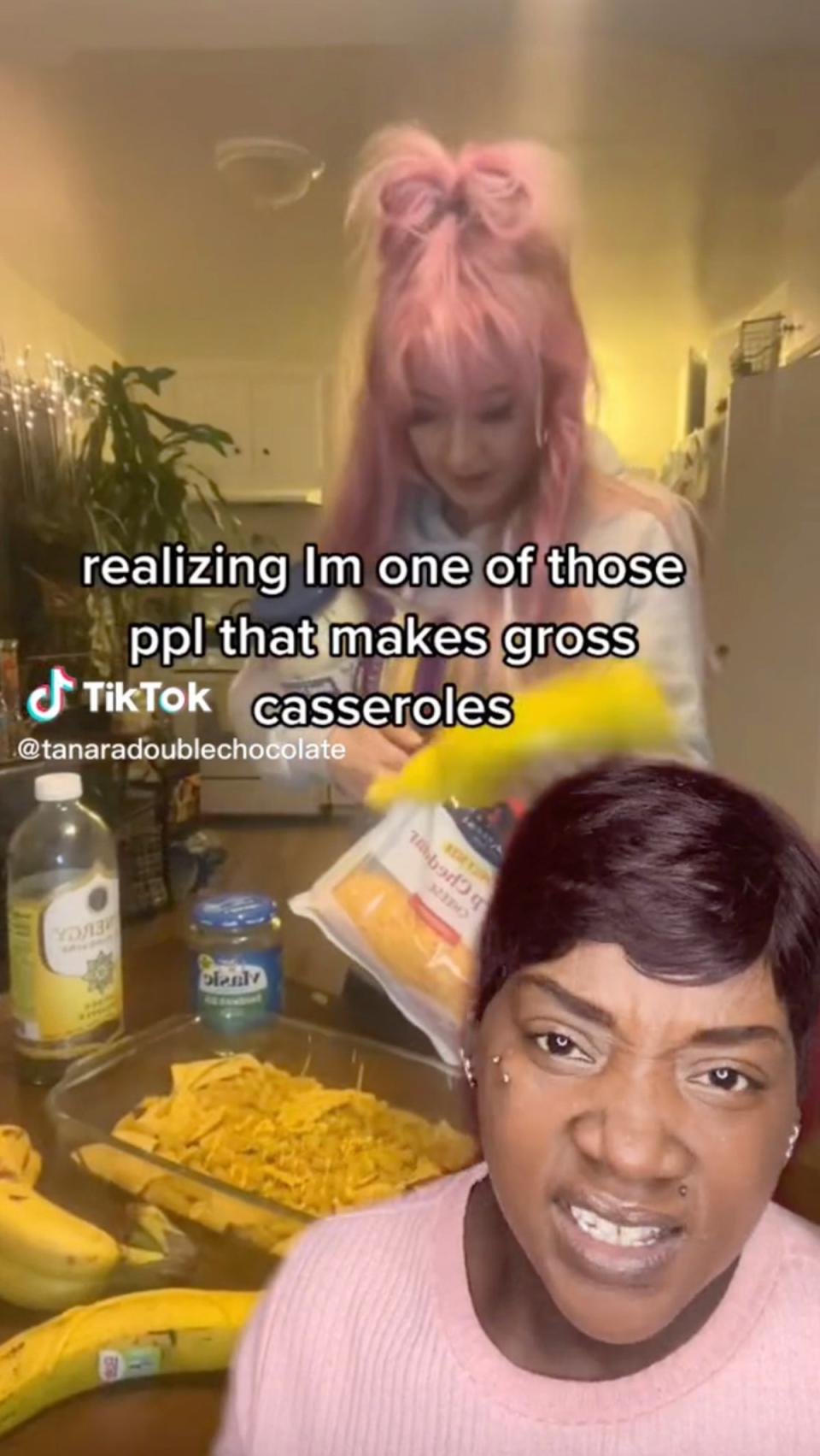 Tanaradoublechocolate, who digs up the most egregious and astounding examples of the app's culinary wizardry (TikTok/Tanaradoublechocolate)