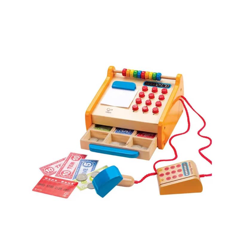 Hape Checkout Register Kid's Wooden Pretend Play Set