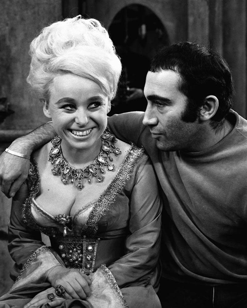 Barbara Windsor with composer Lionel Bart,