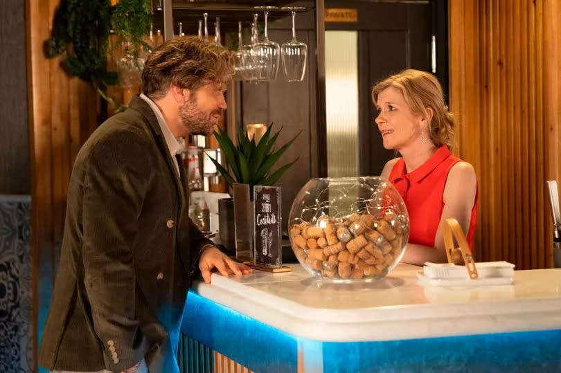 Leanne is isolated when Rowan arrives -Credit:ITV