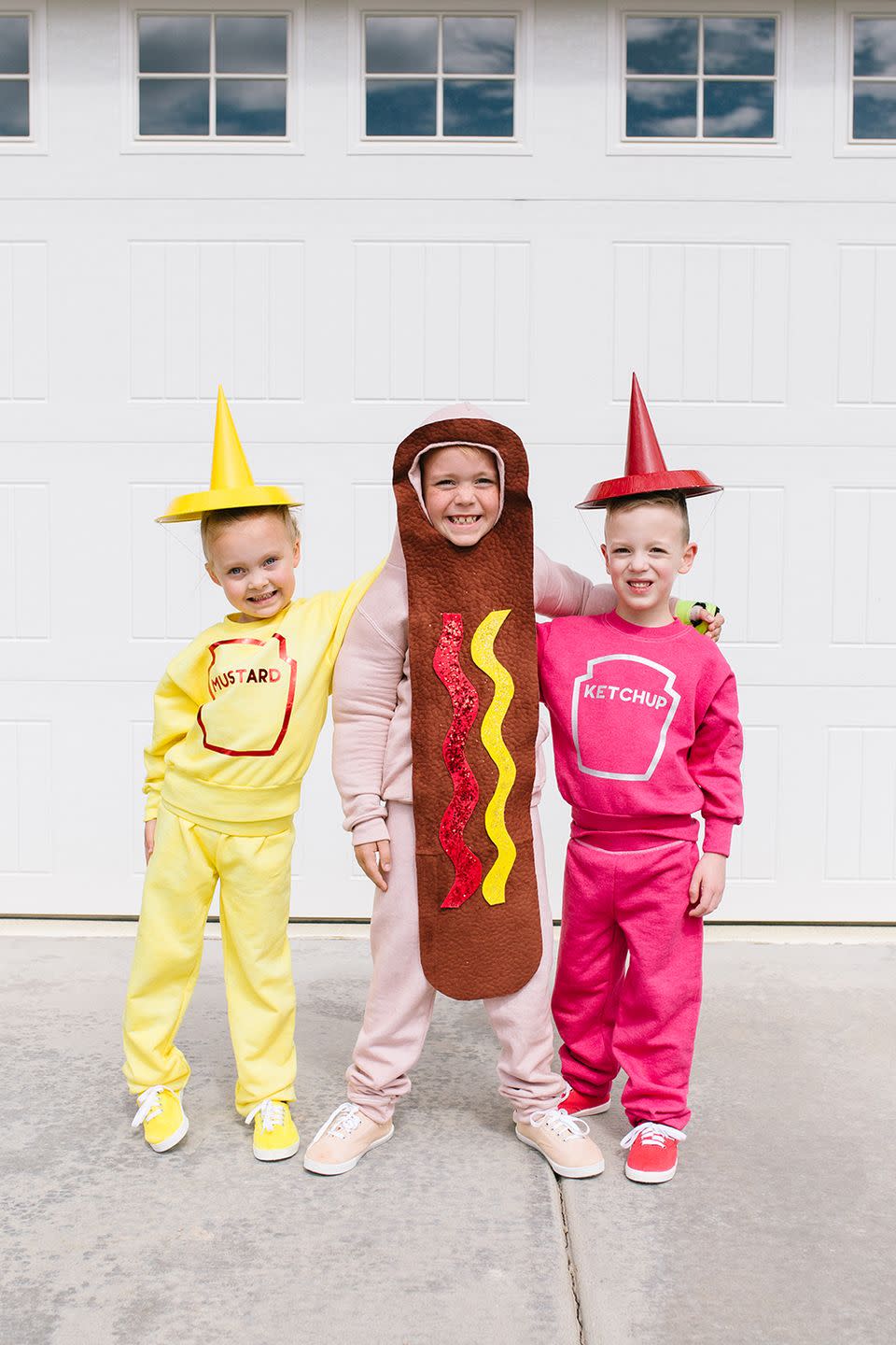 10) Hot Dog, Ketchup, and Mustard Trio Costume