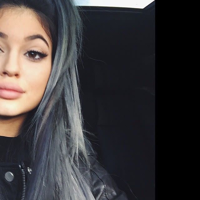 <p>Kylie purposefully went gray in November 2014, not to be confused with that time she freaked out when <a rel="nofollow noopener" href="http://www.elle.com/culture/celebrities/news/a37274/kendall-jenner-gray-hair/" target="_blank" data-ylk="slk:she found a real gray hair;elm:context_link;itc:0;sec:content-canvas" class="link ">she found a real gray hair</a> in 2016. </p>